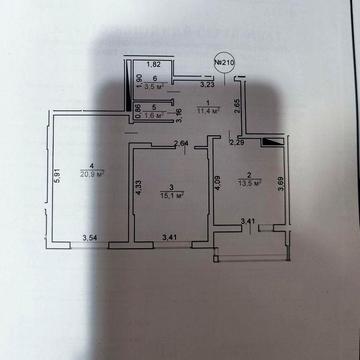 Продам 2-х кімнатну квартиру р-н Центр вул Грушевського 110