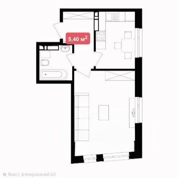 БЕЗ % | 1к 36 м² | Будинок №8 введений | ЖК Svitlo Park | м. Видубичі ЖК Svitlo Park