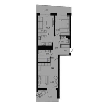 Продаж 2-кім квартири 77.46м² Holosko Residents|Бізнес-клас|Здача 2027 ЖК Holosko Residents