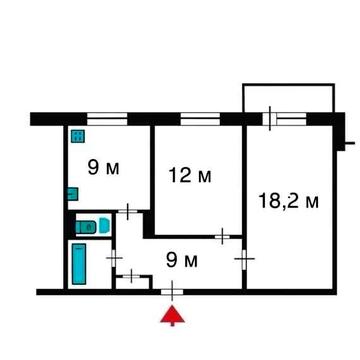 Продам2 кімнатну квартиру Проспект Миру ( ринок Хмільники)