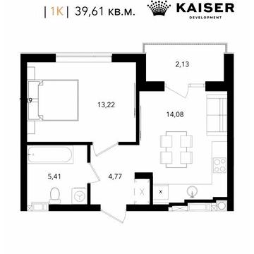 Продаж 1-кімнатної квартири у новобудові ЖК KAISER FOREST
