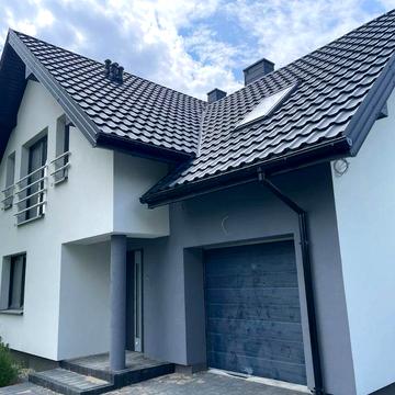 Дім 136м², 2 поверхи, фасад, стіни, вікна, двері