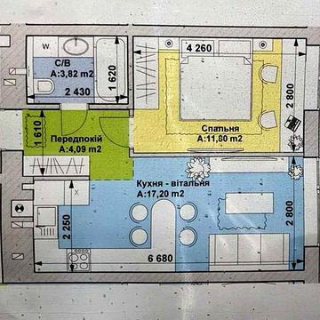 Остання квартира з балконом і вікнами на парк, 3й поверх ЖК Dublin Park