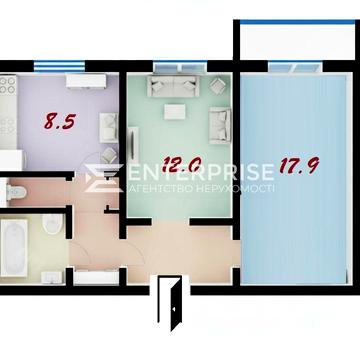 Продаж 2 кімнатна квартира, Харківське шосе, метро Харківська