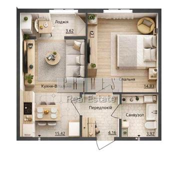 Продаж 1кім квартира ЖК Нова Англія Максимовича 24 Васильківська