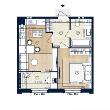 терміновий продаж 1кім.квартира ЖК Оксфорд ЖК Окфорд