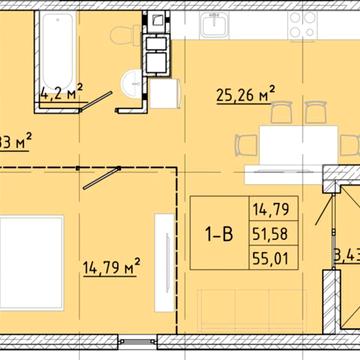 Краща ціна! 2-х кімн квартира ЖК Модерн Фонтан  55м 55000у.о!! ЖК Модерн