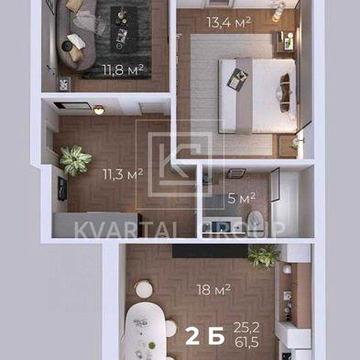 Без комісії! Велика двокімнатна квартира з газом. + Подарунок