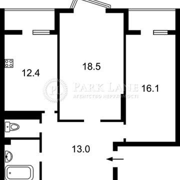 2х кімнатна квартира Драгоманова, 2б