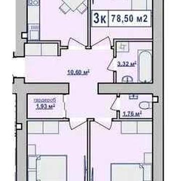 Продаж 3 кім квартири, готовий будинок, можна робити румонт.