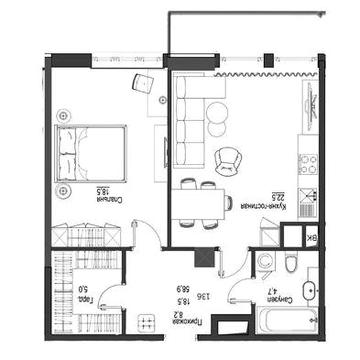 ПРОДАЖА • 1к кв 60 м² • Первый Французский • Отрада • 1750$/м² • Запад ЖК Перший Французький