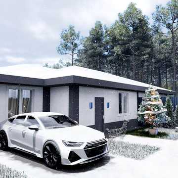 Газ!!Одноповерховий дуплекс у Білогородка — вдалий проєкт.поруч школа!
