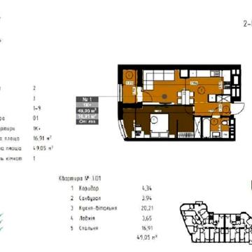 Акційна пропозиція: 1к з газовим опаленням ЖК «Парус Riverside»