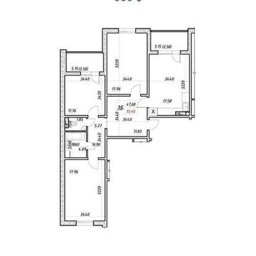 3-кімнатна квартира ЖК 2 Деснянський " , Троєщина. ЖК Деснянський