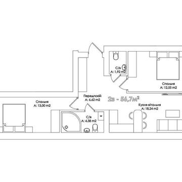 Ірпінь Центр 2к квартира під усі держпрограми