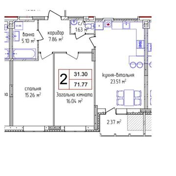 Продаж 2к Квартира Трудова вулиця