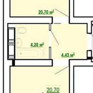 ЖК ПОБЕДЫ продам 1-комн квартиру 48,6м2 в Новострое MV ЖК ПОБЕДЫ 2