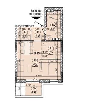 Продаж 1-кім квартири в ЖК “44 AVENUE” від забудовника | Центр ЖК 44 Avenu