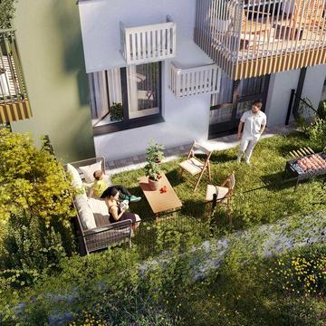 Однокімнатна квартира з власною патіо-ділянкою на березі озера ЖК Свояк