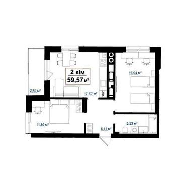 Ідеальне планування + ПРИЄМНА ЦІНА: 2к квартира