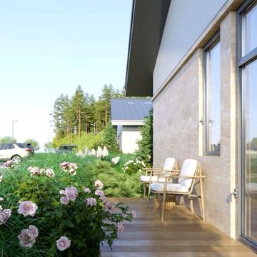 Продам дуплекс 86 м2, берег озера, лес, новострой.