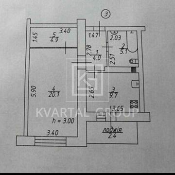 ЦЕНТР ІРПЕНЯ. Продаж просторої 1к квартири 46 м² . БЕЗ КОМІСІЇ