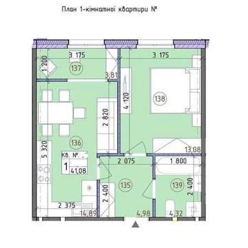 БЕЗ КОМІСІЇ, 1К, НИЗЬКИЙ поверх,ЗДАНИЙ б.к,ЖК Нова Англія/Новая Англия ЖК Новая Англия