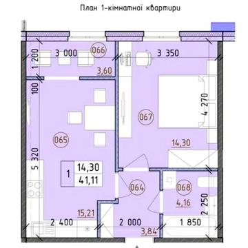 1К, БЕЗ КОМІСІЇ,б.Віндзор,СЕРЕДНІЙ поверх, ЖК Нова Англія/Новая Англия ЖК Новая Англия