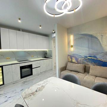 2 комн. Стильный ремонт, мебель, техника Рассрочка на 47 месяцев!