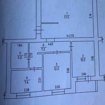 4-кв. з сучасним плануванням.  в екорайоні, 76.2 м2, кухня 31.5 м2