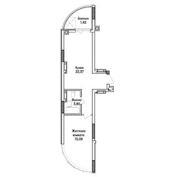 Продаж 1-К квартири 42.69м² в ЖК БІЗНЕС класу"! Від забудовника! ЖК Синергія Сіті