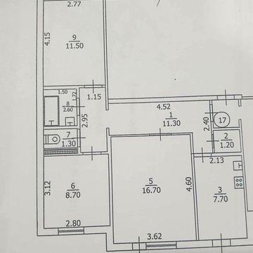 Квартира 3х кімнанта ЖК 5ти поверховий будинок