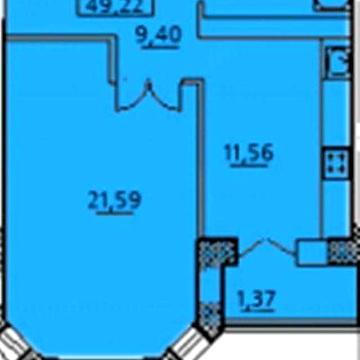 1-комн.квартира ул.Заболотного ЖК Идеал 800у.е м2 Гос ПРОГРАММЫ