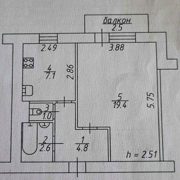 1 комнатная квартира по ул Д Самоквасова