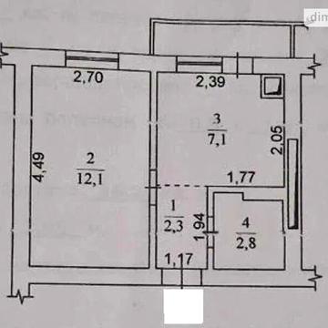 Продаж 1к Квартира Кошова вулиця ЖК Новая Дания