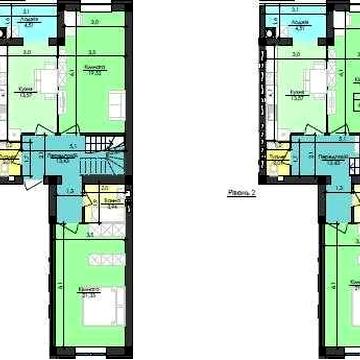 2-рівнева квартира в 6 секції Кришталевого озера що будується ЖК Кришталеве озеро