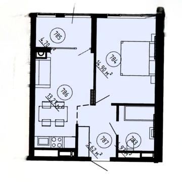 Велика 1-кімнатна квартира, 10 хв до Парку, Розтермінування