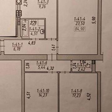Трикімнатна квартира без ремонту 6 пов, ліфт