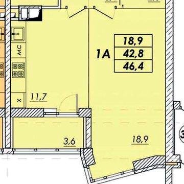 1 ком в сданном доме ЖК Прохоровский квартал возможно рассрочка. ЖК Прохоровский квартал.