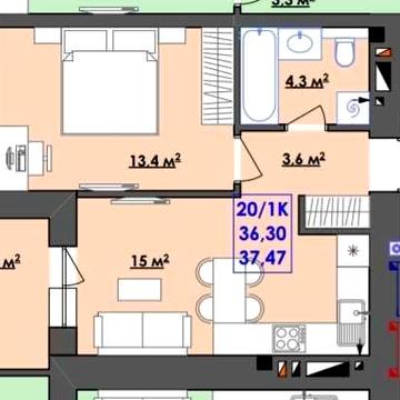 Продаж 1 к.квартири! ТОП-ЦІНА! Будується