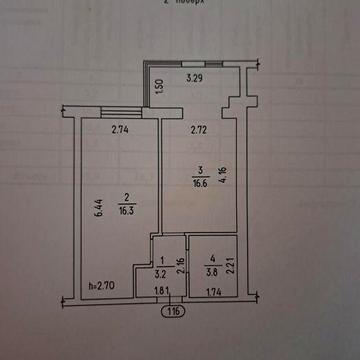 Продається 1-кімнатна квартира на етапі ремонту в жк Рідний Дім ЖК Рідний Дім