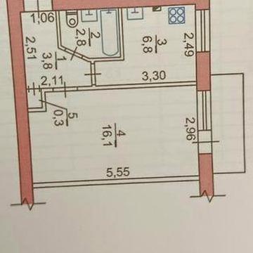 Срочно. 1-о кімнатна квартира.2й поверх.Цегляний будинок .