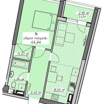 Евродвушка с прямым видом на море в ЖК Атмосфера. ЖК Атмосфера