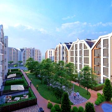 Базова 2К квартира 63,6м² з терасою 35,6м². Без комісії. 20хв до метро