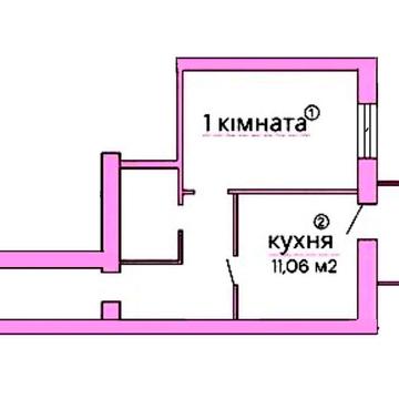 Продам 1-кімнатну квартиру в новому будинку