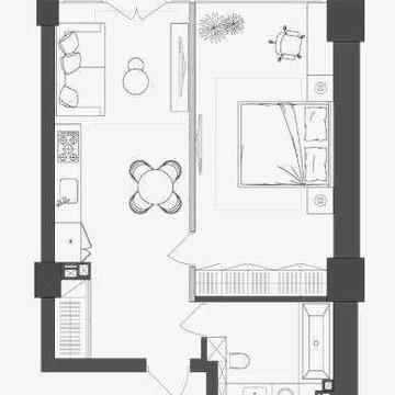 Квартира 54,15 кв. м в центрі міста ЖК Neboshill ЖК Neboshill