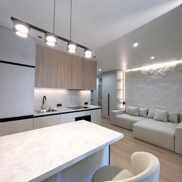 Світла дизайнерська квартира ремонтом Варшавський Плюс ЖК Варшавський Плюс