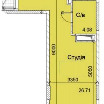 Студия на Сахарова в ЖК love 10эт.27кв.м ключи