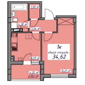 ЖК Седьмое Небо, 1-я квартира с гадеробной. ЖК 7 небо