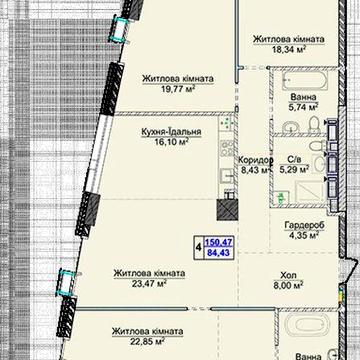 Продаж 4к квартири в ЖК «Новопечерські Липки» 8 черга 5 будинок ЖК Новопечерські Липки